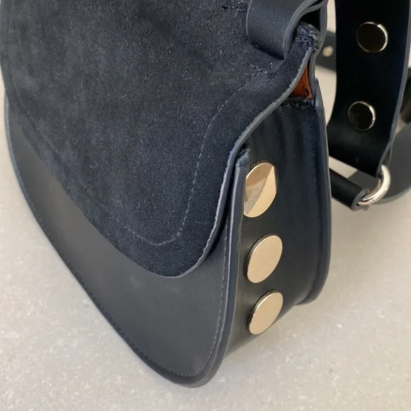 French Connection Saddlebag Black Leather - Picture 14 of 14